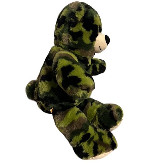 Build-A-Bear Teddy Bear Camouflage Green Military 16” Plush Stuffed Animal BAB - Picture 5 of 9
